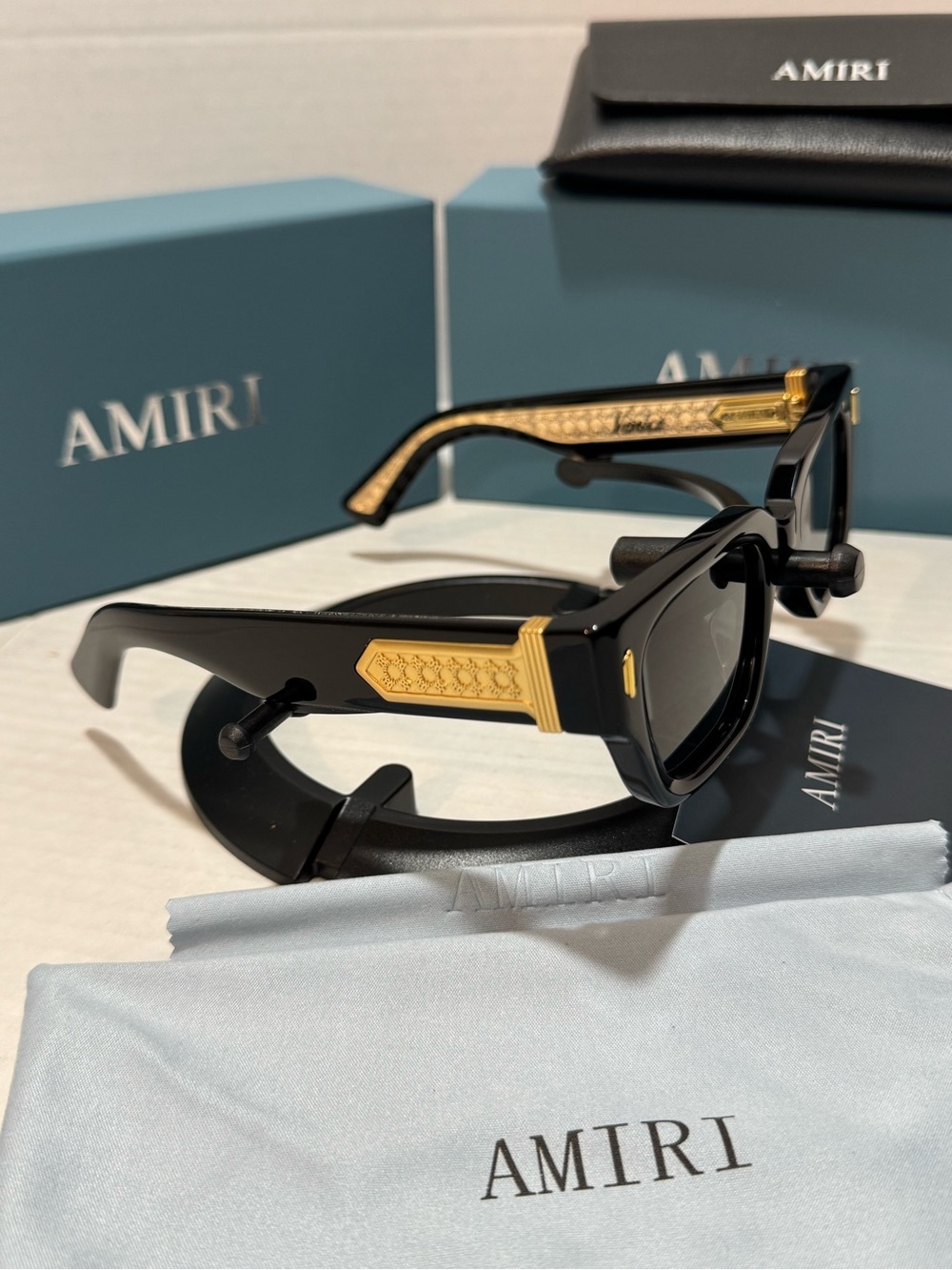 AMIRI Venice Black Sunglasses Unisex - Size 50□24-145